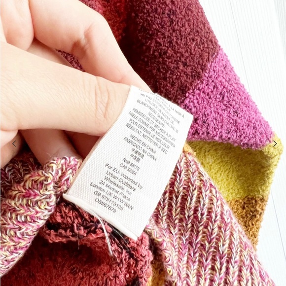 Free People | Candyland Striped Rainbow Sweater | Size S - Picture 6 of 9